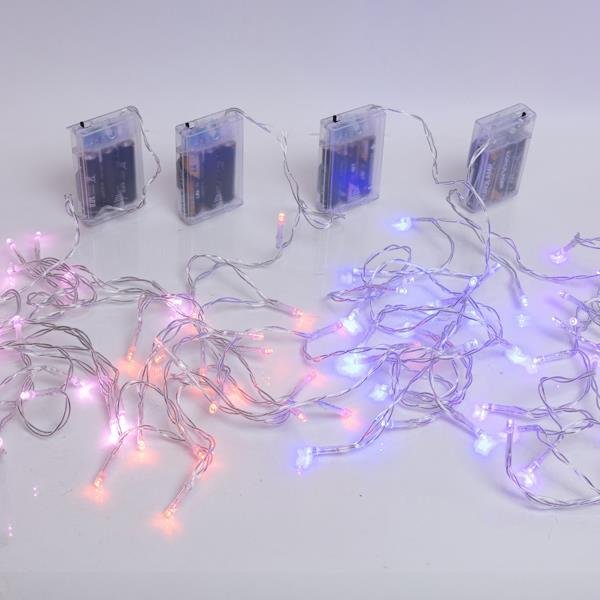 1f834a41d5d3433187dae03a55748a28 ΣΕΙΡΑ, 20 LED 5mm, MΠΑΤΑΡΙΑΣ 3xAA, ΧΡΟΝΟΔΙΑΚΟΠΤΗΣ, ΔΙΑΦΑΝΟ PVC ΚΑΛΩΔΙΟ, ΚΟΚΚΙΝΟ/ΜΠΛΕ/ΡΟΖ/ΜΩΒ LED ANA 10cm, ΠΡΟΕΚΤΑΣΗ ΠΑΡΟΧΗΣ 30cm, IP20 (DISPLAY BOX 24τμχ - 6τμχ ΑΝΑ ΧΡΩΜΑ) (600-05090) - Image 1