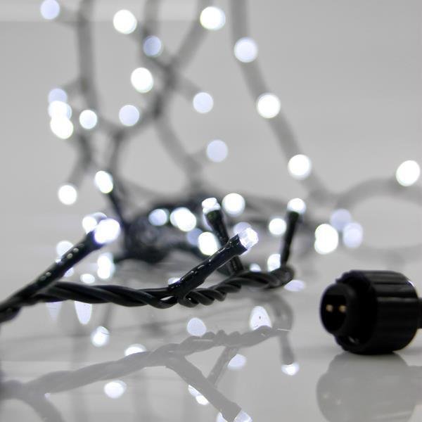 2e65027d17434e2e862f616422120d88 ΣΕΙΡΑ, 100 LED 3mm, 31V ΜΕΤΑΣΧΗΜΑΤΙΣΤΗ, 4 ΕΠΕΚΤΑΣΕΙΣ ΕΩΣ 3 ΣΕΤ, ΠΡΑΣΙΝΟ PVC ΚΑΛΩΔΙΟ, ΛΕΥΚΟ LED ANA 5cm, ΠΡΟΕΚΤΑΣΗ ΠΑΡΟΧΗΣ 3m, ΙΡ44 (600-15200) - Image 1