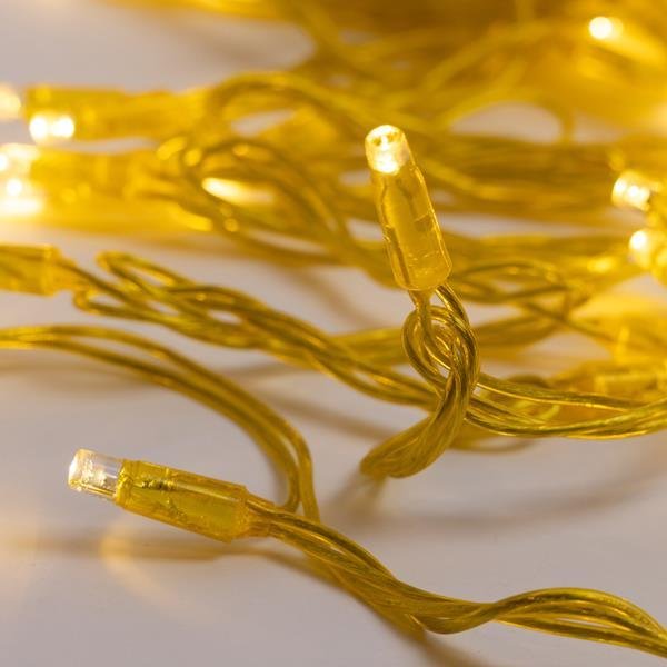 36d786bbf0c243aebcaf986a3e344ea3 ΣΕΙΡΑ, 96 LED 5mm ΜΕ ΚΑΛΥΜΜΑ, 24V, 2 ΕΠΕΚΤΑΣΕΙΣ ΕΩΣ 8 ΣΕΤ, ΧΡΥΣΟ ΔΙΑΦΑΝΟ PVC ΚΑΛΩΔΙΟ, DAYLIGHT LED ΑΝΑ 10cm, IP44 (ΧΩΡΙΣ ΜΕΤΑΣΧΗΜΑΤΙΣΤΗ, ΧΩΡΙΣ ΠΡΟΕΚΤΑΣΗ ΠΑΡΟΧΗΣ) (600-09963) - Image 1