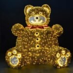 ΕΠΑΓΓΕΛΜΑΤΙΚΟ ΣΧΕΔΙΟ 3D, ΑΡΚΟΥΔΑΚΙ, ΚΙΤΡΙΝΗ LED ΦΩΤ/ΝΑ, ΘΕΡΜΟ ΛΕΥΚΟ LED, IP65 (600-23370)