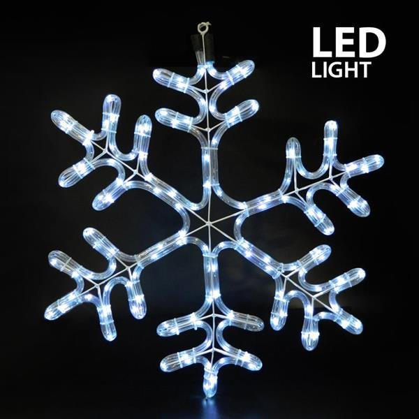 4d1348b335e24113b3a1f64f0bdcd968 ΧΙΟΝΟΝΙΦΑΔΑ, ΛΕΥΚΗ, FLASH LED, ΜΕ 6m. ΦΩΤ/ΝΑ, 59x50cm, IP44 (600-20165) - Image 1