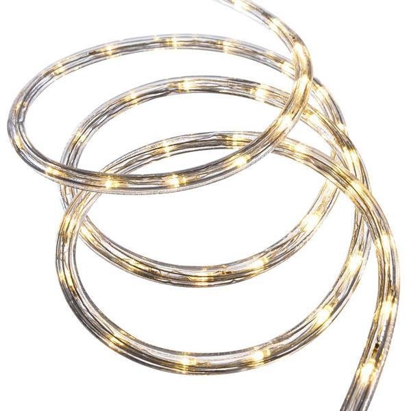 4dd3f9eadbd94e7faf4fee974d59dba4 ΦΩΤΟΣΩΛΗΝΑΣ LED, ΜΟΝΟΚΑΝΑΛΟΣ, ΘΕΡΜΟ ΛΕΥΚΟ, 10m, 24 LED ΑΝΑ ΜΕΤΡΟ, IP44 (600-22260) - Image 1