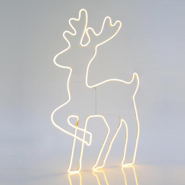 4e85364d03574e28857039fac58f8aa8 ΤΑΡΑΝΔΟΣ, 5m NEON LED ΦΩΤΟΣΩΛΗΝΑΣ, ΜΟΝΟΚΑΝΑΛΟΣ, ΘΕΡΜΟ ΛΕΥΚO, 49x84cm, IP44 (600-23006) - Image 1
