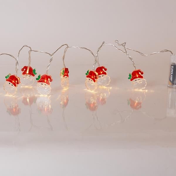 51630fe22bcf40e183e14b81603bfa5e ΣΕΙΡΑ, 10 LED 5mm, ΠΛΑΣΤΙΚΟ ΑΓΙΟ ΒΑΣΙΛΗ, ΜΠΑΤΑΡΙΑΣ 3xAA, ΧΡΟΝΟΔΙΑΚΟΠΤΗ, ΔΙΑΦΑΝΟ PVC ΚΑΛΩΔΙΟ, ΘΕΡΜΟ ΛΕΥΚΟ LED ΑΝΑ 10cm, ΠΡΟΕΚΤΑΣΗ ΠΑΡΟΧΗΣ 30cm, IP20 (600-03062) - Image 1