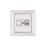 ΠΡΙΖΑ DATA CAT 6 RJ 45 MONH ΛΕΥΚΗ (152-16015)