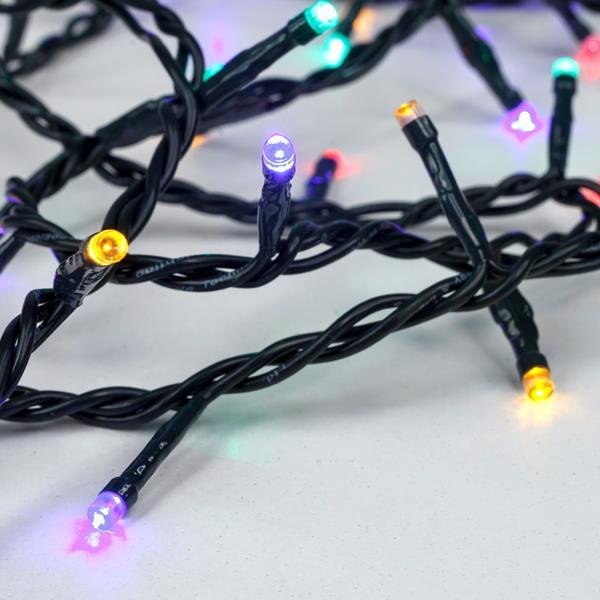 550f0457048b44ecb45a60f66c96cf4f ΣΕΙΡΑ, 300 LED 3mm, 31V ΜΕΤΑΣΧΗΜΑΤΙΣΤΗ, 8 ΠΡΟΓΡΑΜΜΑΤΑ & ΜΝΗΜΗ, ΠΡΑΣΙΝΟ PVC ΚΑΛΩΔΙΟ, ΧΡΩΜΑΤΙΣΤΑ LED ΑΝΑ 5cm, ΠΡΟΕΚΤΑΣΗ ΠΑΡΟΧΗΣ 3m, IP44 (600-13349) - Image 1