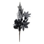 ΠΙΚ HALLOWEEN ΜΕ ΜΑΥΡΑ ΦΥΛΛΑ ΚΑΙ ΣΚΕΛΕΤΟΣ ΠΑΛΑΜΗΣ,  39cm (600-49259)