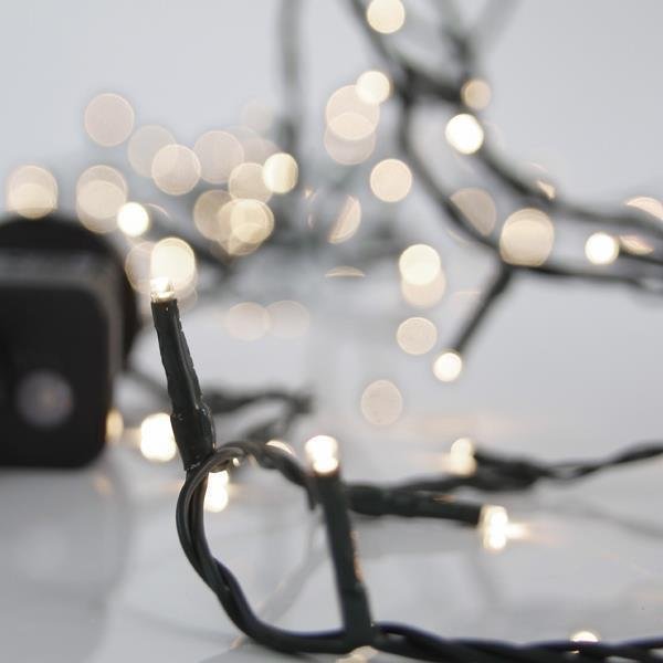 5c1f8e9c7e7f4140a80fec9d2380c11e ΣΕΙΡΑ, 400 LED 3mm, 31V ΜΕΤΑΣΧΗΜΑΤΙΣΤΗ, 8 ΠΡΟΓΡΑΜΜΑΤΑ & ΜΝΗΜΗ, ΠΡΑΣΙΝΟ PVC ΚΑΛΩΔΙΟ, ΑΠΑΛΟ ΛΕΥΚΟ LED ΑΝΑ 5cm, ΠΡΟΕΚΤΑΣΗ ΠΑΡΟΧΗΣ 3m, ΙΡ44 (600-13402) - Image 1