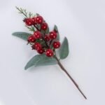 ΠΙΚΑΚΙ ΜΕ ΚΟΚΚΙΝΑ BERRIES ΚΑΙ ΧΙΟΝΙΣΜΕΝΑ ΦΥΛΛΑ, 21cm (600-46125)