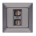 ΠΡΙΖΑ DATA ΔΙΠΛΗ CAT 6 RJ 45 ΓΡΑΦΙΤΗΣ (152-16316)