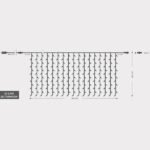 ΚΟΥΡΤΙΝΑ, 240 LED 3mm, 31V ΜΕΤΑΣΧΗΜΑΤΙΣΤΗ, 4 ΕΠΕΚΤΑΣΕΙΣ ΕΩΣ 3 ΣΕΤ, ΔΙΑΦΑΝΟ PVC ΚΑΛΩΔΙΟ, ΛΕΥΚΟ LED (H100 x W200cm), ΠΡΟΕΚΤΑΣΗ ΠΑΡΟΧΗΣ 3m, ΙΡ44 (620-22362)