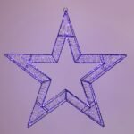 ΑΣΤΕΡΙ ΦΩΤΙΖΟΜΕΝΟ 50cm, 1200 LED, 31V ΜΕΤΑΣΧΗΜΑΤΙΣΤΗ, TIMER, ΜΑΥΡΟΣ ΜΕΤΑΛΛΙΚΟΣ ΣΚΕΛΕΤΟΣ, ΜΑΥΡΟ ΧΑΛΚΙΝΟ ΚΑΛΩΔΙΟ, ΜΩΒ LED, ΠΡΟΕΚΤΑΣΗ ΠΑΡΟΧΗΣ 5m, IP44 (600-22540)