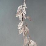 ΚΛΑΔΑ, ΜΕ ΡΟΖ GLITTER ΦΥΛΛΑ,  180cm (600-45408)