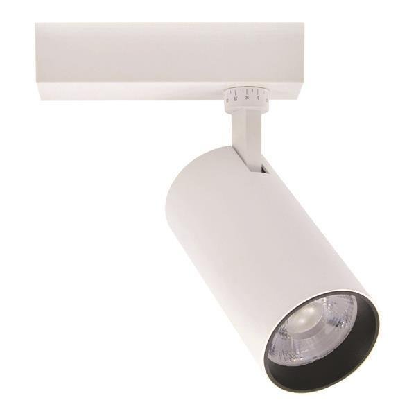 6b814574cb694444b7df3ce2eeb02318 ΣΠΟΤ ΡΑΓΑΣ LED 2 ΓΡΑΜΜΩΝ 20W 4000K Φ70Χ160 ΛΕΥΚΟ PLUS (145-59050) - Image 1