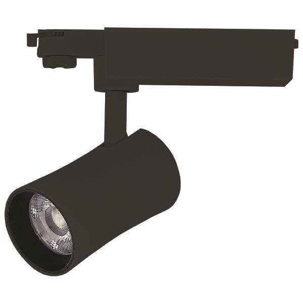 6cf221d4ffec40f0896d6b9bed35f409 ΣΠΟΤ ΡΑΓΑΣ LED 30W 3000K 4 ΓΡΑΜΜΩΝ ΜΑΥΡΟ PLUS (145-59307) - Image 1