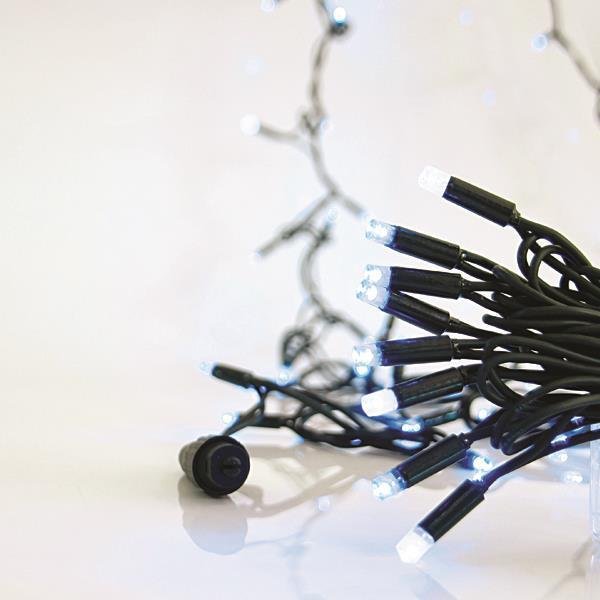 6f5f2bfbd0e741c288007754be6678f7 ΣΕΙΡΑ, 100 LED 5mm ΜΕ ΚΑΛΥΜΜΑ, 230V, 3 ΕΠΕΚΤΑΣΕΙΣ ΕΩΣ 9 ΣΕΤ, ΠΡΑΣΙΝΟ ΚΑΟΥΤΣΟΥΚ ΚΑΛΩΔΙΟ, 90 ΜΠΛΕ LED + 10 ΛΕΥΚΟ FLASH LED ANA 10cm, ΠΡΟΕΚΤΑΣΗ ΠΑΡΟΧΗΣ 1,5cm, ΙΡ65 (600-11103) - Image 1