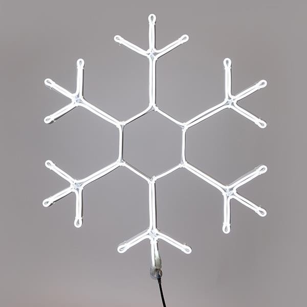 75681f5cdc6c4e4eaae7ff7368786043 ΧΙΟΝΟΝΙΦΑΔΑ, 5m ΝΕΟΝ LED ΦΩΤΟΣΩΛΗΝΑΣ, ΜΟΝΟΚΑΝΑΛΟΣ, ΛΕΥΚO LED, 59x50cm, IP44 (600-23114) - Image 1
