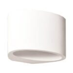 ΑΠΛΙΚΑ ΤΟΙΧΟΥ ΟΒΑΛ MEDIUM ΓΥΨΙΝΗ G9 1x6W 150x120x100 (147-53300)