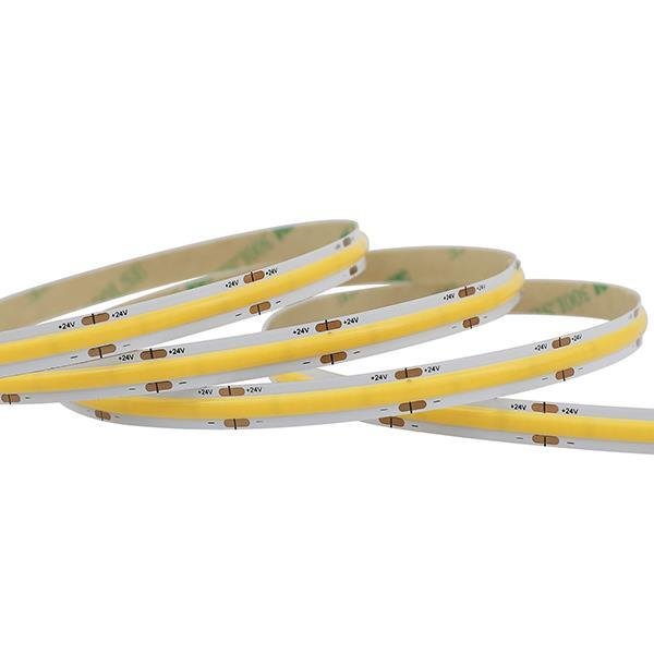 7a1ab9ba5b414151b513f7a320fbe280 ΤΑΙΝΙΑ LED MINI COB 5M 10W 24V 4000K 320L/M IP44 PRO (145-72001) - Image 1