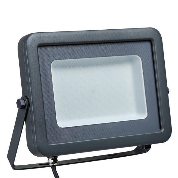 7e0c18b94045420eb7a926ae5e76c92a ΠΡΟΒΟΛΕΑΣ LED SMD 100W ΜΑΥΡΟΣ IP66 80-265V 6500K PLUS (147-69302) - Image 1