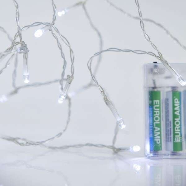 849a567b4c974ed1810207eaeaf54dd1 ΣΕΙΡΑ, 20 LED 5mm, ΜΠΑΤΑΡΙΑΣ 3xAA, ΧΡΟΝΟΔΙΑΚΟΠΤΗ, ΔΙΑΦΑΝΟ PVC ΚΑΛΩΔΙΟ, ΛΕΥΚΟ LED ΑΝΑ 10cm, ΠΡΟΕΚΤΑΣΗ ΠΑΡΟΧΗΣ 50cm, IP20 (600-05760) - Image 1