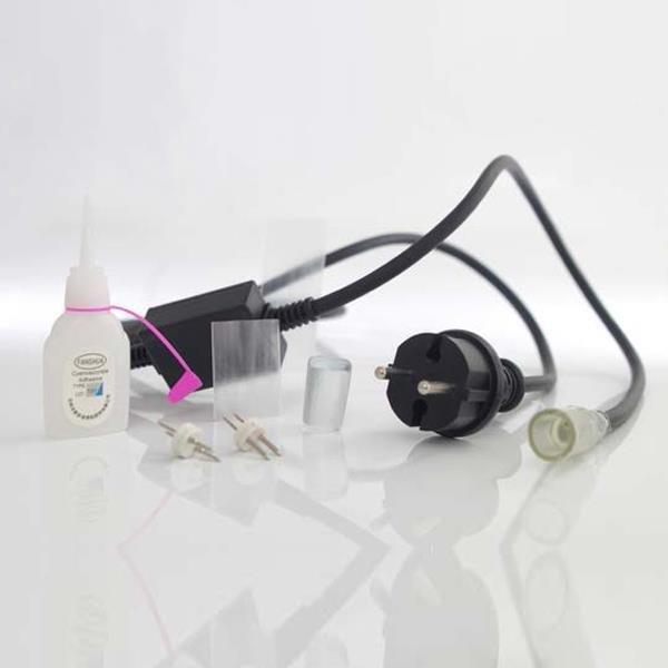 8af8237cc7ad4c52b0f4f396afe7f9d3 ΣET 5τεμ, ΚΑΛΩΔΙΟ 1.50m, ΤΑΠΑ ΚΑΙ ΣΥΝΔΕΣΜΟΣ ΓΙΑ LED ΜΟΝΟΚΑΝΑΛΟ ΦΩΤΟΣΩΛΗΝΑ, IP44 (600-22250) - Image 1