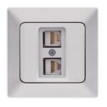 ΠΡΙΖΑ DATA ΔΙΠΛΗ CAT 6 RJ 45 ΝΙΚΕΛ MAT (152-16216)