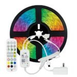 ΤΑΙΝΙΑ LED KIT 5 ΜΕΤΡΩΝ RGB 12V + DRIVER + Wifi CONTROLLER ΜΕ ΜΟΥΣΙΚΗ IP20 (145-70043)