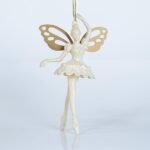 ΝΕΡΑΙΔΑ ΑΚΡΥΛΙΚΗ, ΜΕ ΜΠΕΖ ΦΤΕΡΑ, ΜΕ GLITTER, 9,7x15,7cm (600-44663)