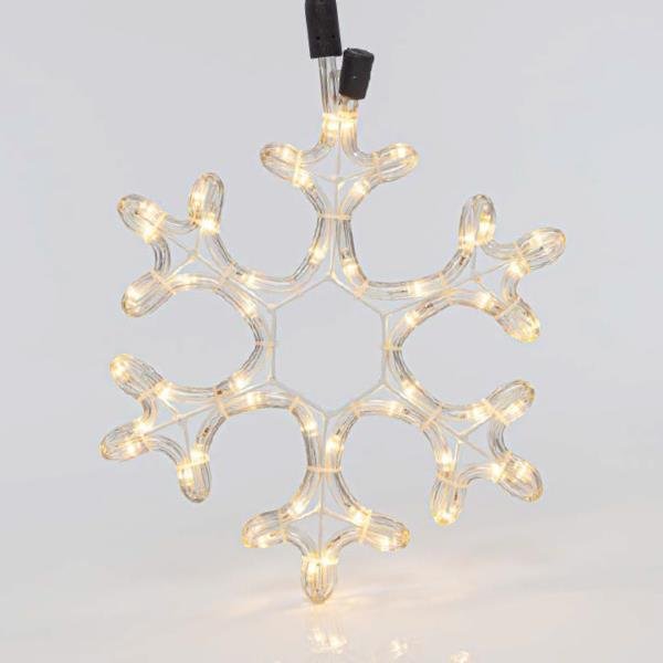 9efaab68fbd94ad1a202e2f2fedb705a ΧΙΟΝΟΝΙΦΑΔΑ, 2m LED ΦΩΤΟΣΩΛΗΝΑΣ, ΜΟΝΟΚΑΝΑΛΟΣ, ΘΕΡΜΟ ΛΕΥΚΟ, 25x25cm, IP44 (600-20020) - Image 1