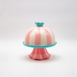 ΤΟΥΡΤΙΕΡΑ ΜΕ ΚΑΠΑΚΙ, CANDY ΡΟΖ, ΔΙΑΚΟΣΜΗΤΙΚΗ,  17.5x17.5cm (600-47019)