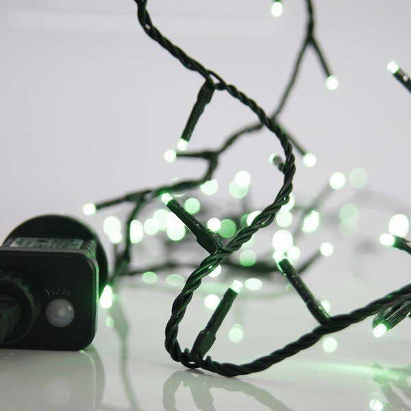 ab600f77fa96431eb2ab1ba072c72cf5 ΣΕΙΡΑ, 100 LED 3mm, 31V ΜΕΤΑΣΧΗΜΑΤΙΣΤΗ, 8 ΠΡΟΓΡΑΜΜΑΤΑ & ΜΝΗΜΗ, ΠΡΑΣΙΝΟ PVC ΚΑΛΩΔΙΟ, ΠΡΑΣΙΝΟ LED ΑΝΑ 5cm, ΠΡΟΕΚΤΑΣΗ ΠΑΡΟΧΗΣ 3m, ΙΡ44 (600-13175) - Image 1