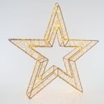ΑΣΤΕΡΙ ΦΩΤΙΖΟΜΕΝΟ, 1800 ΘΕΡΜΑ LED, ΜΕ ΜΕΤΑΣΧΗΜΑΤΙΣΤΗ, ΧΑΛΚΟΥ, 58cm, IP44 (600-22442)