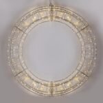 ΣΤΕΦΑΝΙ 70cm, 600 LED, 4,5V ΜΕΤΑΣΧΗΜΑΤΙΣΤΗ, TIMER, ΑΣΗΜΙ ΜΕΤΑΛΛΙΚΟΣ ΣΚΕΛΕΤΟΣ, ΑΣΗΜΙ ΧΑΛΚΙΝΟ ΚΑΛΩΔΙΟ, ΘΕΡΜΟ ΛΕΥΚΟ LED, ΠΡΟΕΚΤΑΣΗ ΠΑΡΟΧΗΣ 5m, IP44 (600-22546)