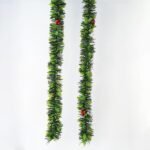ΤΡΕΣΑ ΜΕ ΦΥΛΛΑ ΚΑΙ BERRIES 2m x 9cm, ΦΥΣΙΚΟ ΠΡΑΣΙΝΟ ΧΡΩΜΑ (600-30343)