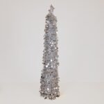 ΚΩΝΟΣ ΜΕ ΠΑΓΙΕΤΕΣ, ΑΣΗΜΙ, ΑΝΑΔΙΠΛΟΥΜΕΝΟΣ 150cm (600-47066)