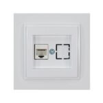 ΠΡΙΖΑ DATA CAT 6 RJ 45 MONH ΛΕΥΚΗ (152-10140)