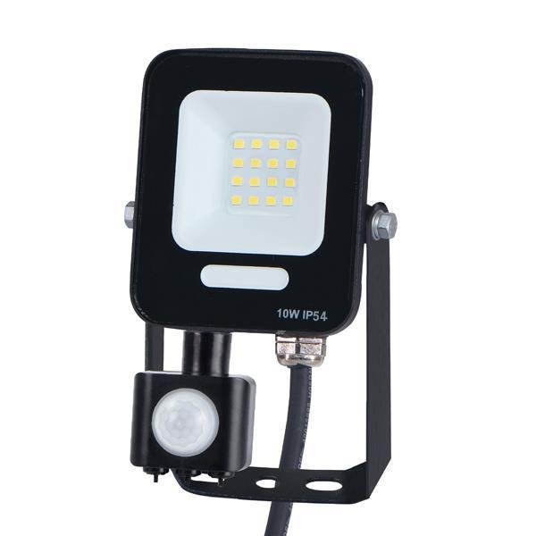 c19a7cc46d44461c8069990d80525cb3 ΠΡΟΒΟΛΕΑΣ LED 10W SMD ΜΕ ΠΕΡΙΣΤΡΕΦΟΜΕΝΟ ΑΝΙΧΝΕΥΤΗ ΚΙΝΗΣΗΣ ΜΑΥΡΟΣ IP54 6500K PLUS (147-69060) - Image 1
