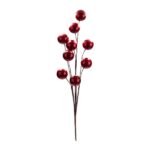 ΚΛΑΔΙ ΜΠΟΥΚΕΤΟ ΜΕ ΜΕΤΑΛΛΙΖΕ ΚΟΚΚΙΝΑ BERRIES, 72cm (600-49667)