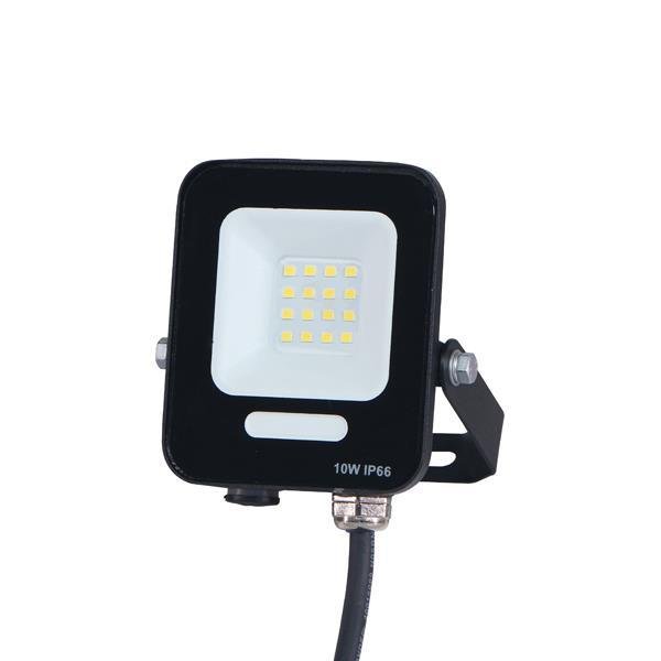 c87d1b77de364331b5a8a6d258facf66 ΠΡΟΒΟΛΕΑΣ LED SMD 10W ΜΑΥΡΟΣ IP66 3000K PLUS (147-69002) - Image 1