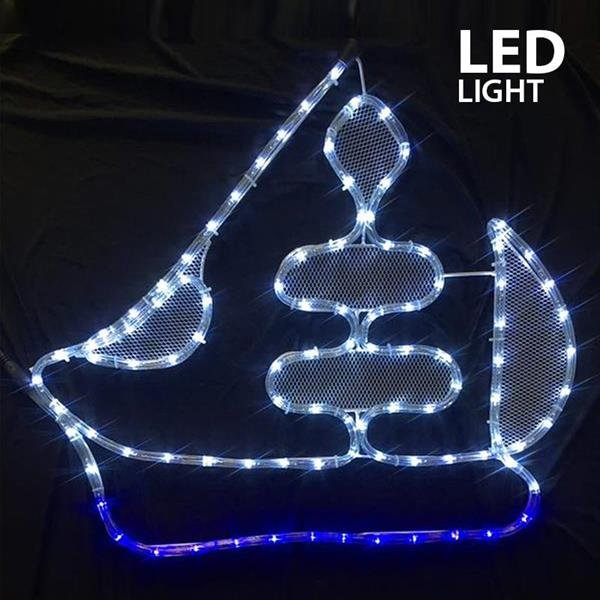 d918c58f26ef433cb4a9e4f7ecafab1f ΚΑΡΑΒΙ, 4m LED ΦΩΤΟΣΩΛΗΝΑΣ, ΜΟΝΟΚΑΝΑΛΟΣ, 60x51cm, IP44 (600-20101) - Image 1