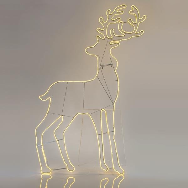 e0fae240a58d401485f94a9b893f7a8d ΤΑΡΑΝΔΟΣ, 12m NEON LED ΦΩΤΟΣΩΛΗΝΑΣ, ΜΟΝΟΚΑΝΑΛΟΣ, ΘΕΡΜΟ ΛΕΥΚΟ, 180x104cm, IP44 (600-23036) - Image 1