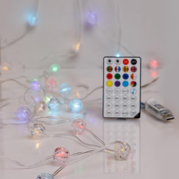 e31ac155a0e44f4bb28633ffb7bf3208 ΣΕΙΡΑ, 100 SMART MINI LED, ΚΡΑΚΕΛΕ ΜΠΑΛΙΤΣΕΣ 2cm, USB, ΔΙΑΧΕΙΡΙΣΗ ΜΕΣΩ ΕΦΑΡΜΟΓΗΣ, M/F, ΤΗΛΕΧΕΙΡΙΣΤΗΡΙΟ, ΔΙΑΦΑΝΟ ΠΛΑΚΕ ΧΑΛΚΙΝΟ ΚΑΛΩΔΙΟ, RGB LED ANA 15cm, ΠΡΟΕΚΤΑΣΗ ΠΑΡΟΧΗΣ 3m, IP20 (ROLL PACK) (600-01322) - Image 1