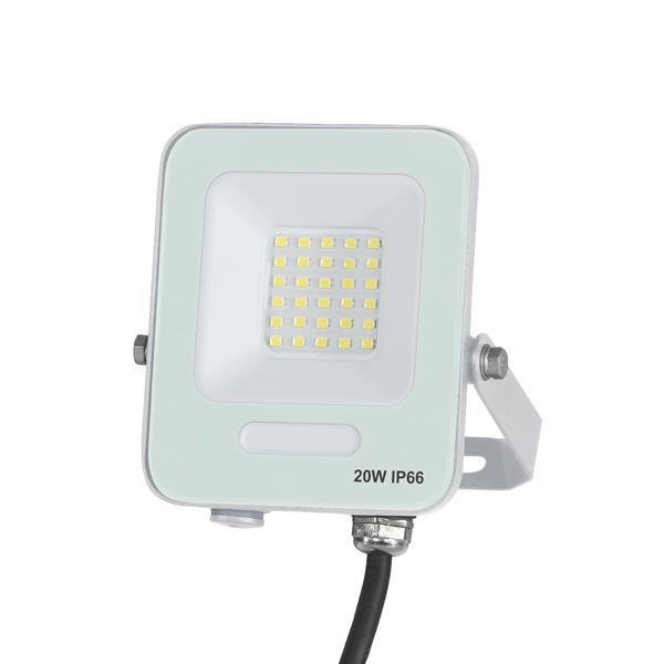 e844bf2cc7c74e17aee3a6e5cd88f782 ΠΡΟΒΟΛΕΑΣ LED SMD 20W ΛΕΥΚΟΣ IP66 6500K PLUS (147-69033) - Image 1