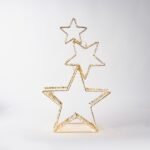 ΦΩΤΙΖΟΜΕΝΑ ΧΡΥΣΑ ΑΣΤΕΡΙΑ 82cm , 350 MINI LED, 4,5V ΜΕΤΑΣΧΗΜΑΤΙΣΤΗ, ΧΡΟΝΟΔΙΑΚΟΠΤΗ, ΑΣΗΜΙ ΧΑΛΚΙΝΟ ΚΑΛΩΔΙΟ, ΧΡΥΣΟΣ ΜΕΤΑΛΛΙΚΟΣ ΣΚΕΛΕΤΟΣ, ΘΕΡΜΟ ΛΕΥΚΟ LED, ΠΡΟΕΚΤΑΣΗ ΠΑΡΟΧΗΣ 5m, IP44 (600-22576)