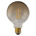 ΛΑΜΠΑ LED ΓΛΟΜΠΟΣ G95 FILAMENT 8W 1055lm Ε27 2400K 220-240V GOLD GLASS DIMMABLE (147-78770)