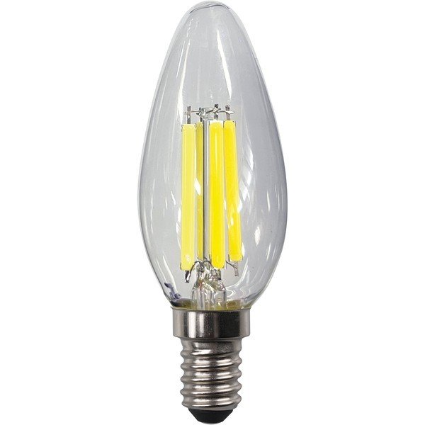 48b952d7d6204775bc318bb4d838ed1d ΛΑΜΠΑ ΚΕΡΙ C35 FILAMENT 2,5W 525lm E14 4000K 220-240V CLEAR (147-78334) - Image 1