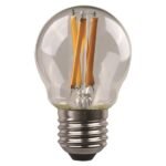 ΛΑΜΠΑ LED ΣΦΑΙΡΙΚΗ CROSSED FILAMENT 6.5W 806lm E27 3000K 220-240V DIMMABLE CLEAR (147-78282)