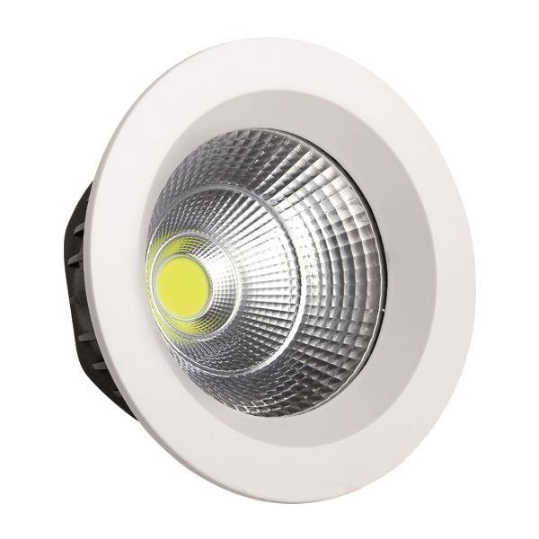 5b6b1a9d968f4fefb95161a349a6caec ΦΩΤΙΣΤΙΚΟ ΧΩΝΕΥΤΟ LED 55W COB 6500K Φ230 ΛΕΥΚΟ PLUS (145-68205) - Image 1