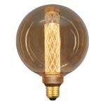 ΛΑΜΠΑ LED ΓΛΟΜΠΟΣ G125 3,5W 120lm Ε27 2000K 220-240V GOLD GLASS DIMMABLE (147-81823)